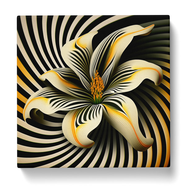 17 Stories Lily Flower Op Art Wayfair.ie